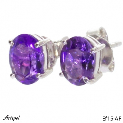 Earrings EF15-AF with real Amethyst
