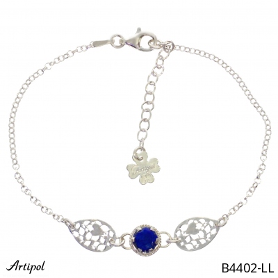 Bracelet B4402-LL with real Lapis lazuli