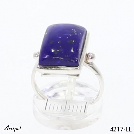 Ring 4217-LL mit echter Lapis Lazuli - Schmuck Rhodium Silber für Frau
