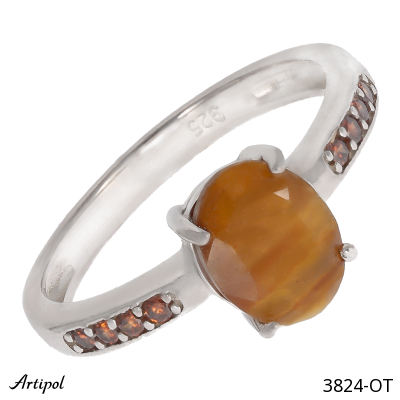 Ring 3824-OT with real Tiger's eye
