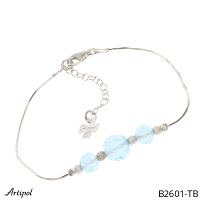 Blue Aquamarine Crystal Bracelet (Top Grade) :: Crystal Gemstone Store