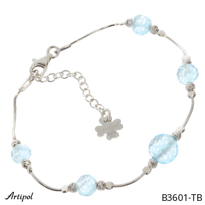 Bracelet B3601-TB en Topaze bleue véritable