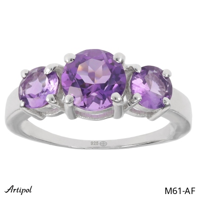 Ring M61-AF with real Amethyst