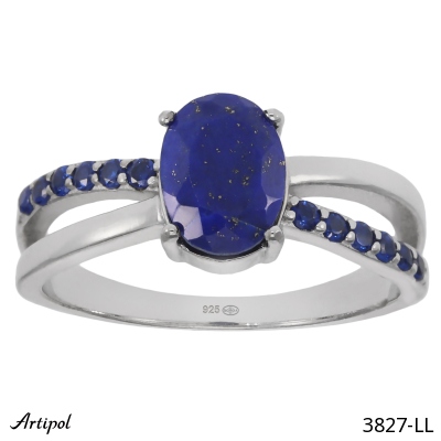 Ring 3827-LL with real Lapis lazuli