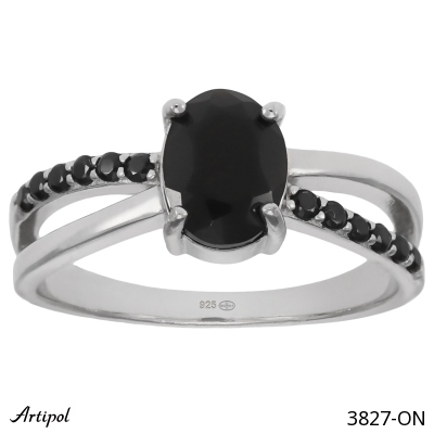 Ring 3827-ON with real Black Onyx