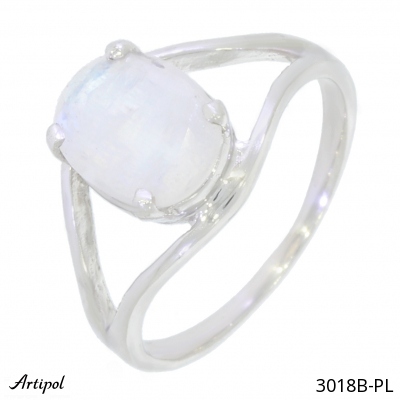 Ring 3018B-PL with real Moonstone